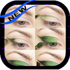 step by step eye makeup icône