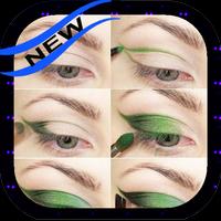 step by step eye makeup Affiche