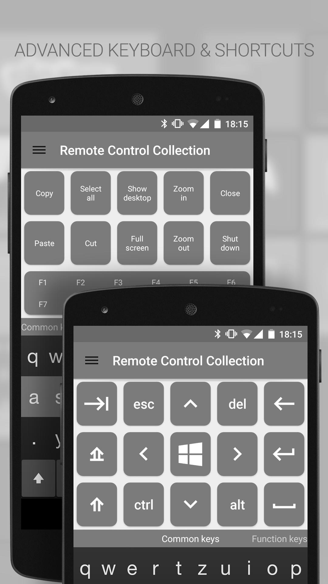 Remote collection. Remote Virtual Keyboard. TV Wi-Fi Keyboard Android.