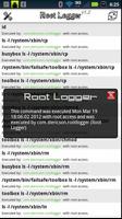 Root Logger syot layar 1