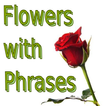 Flores com frases