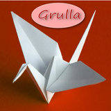 Origami grulla Zeichen