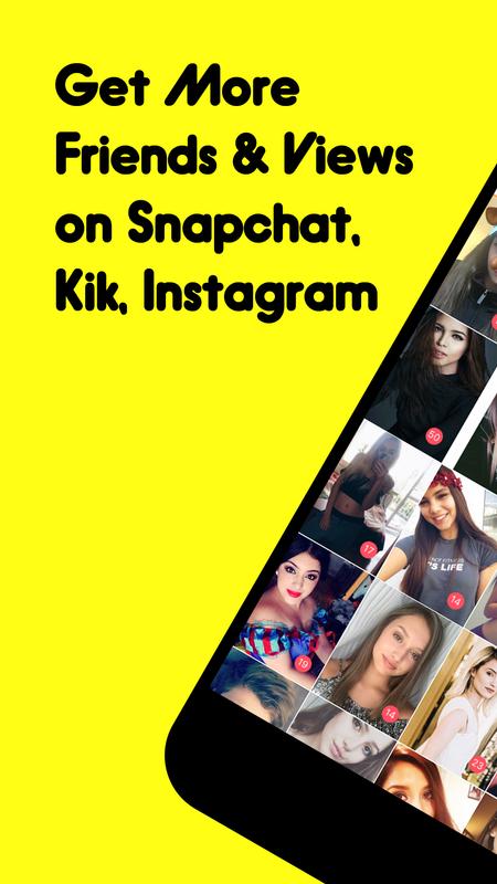 Get Friends for Snapchat, Kik & Snapchat usernames for 