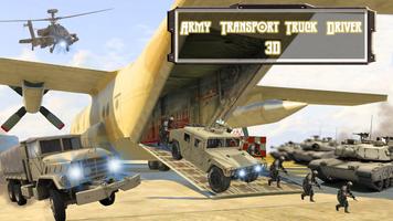 Army Transport Truck Driver 3D poster