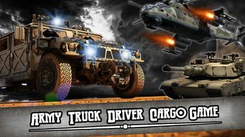 Army Truck Driver Cargo Game Poster