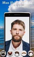 Man Hair Mustache Photo Editor الملصق