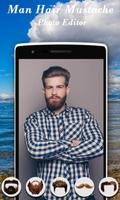 Man Hair Mustache Photo Editor تصوير الشاشة 1