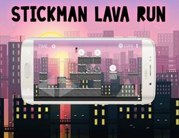 Stickman lava run captura de pantalla 1