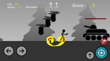 Stickman Gun - Metal Solider Slug imagem de tela 1