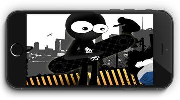 Stickman Jet Skate Affiche