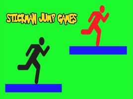 Stick-man Jump Games. Affiche