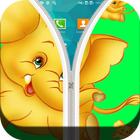 Zipper Lock Screen-Elephant biểu tượng