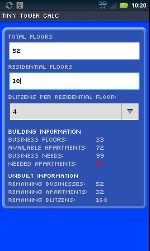 Tiny Tower Calc For Android Apk Download