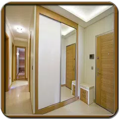 Puertas correderas para guardarropas con espejos