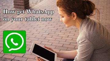 How get WhatsApp on tablet ポスター