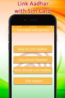 Free Link Aadhar Card to Mobile Number /SIM Online Affiche