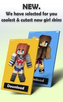 Cute Girl Skins for Minecraft-poster