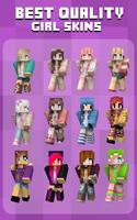 Girl Skins for Minecraft Affiche