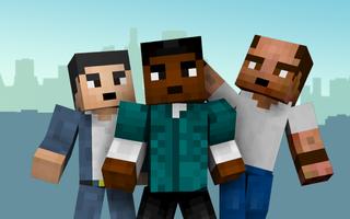 Skins GTA for Minecraft poster