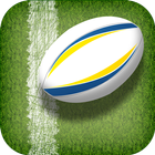 Rugby Team Player Pass & Score icono