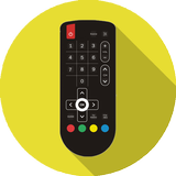 Smart TV Remote Simulation Zeichen