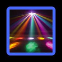 Discoblitzlicht Plakat