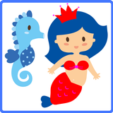 Chloé, little mermaid. icône