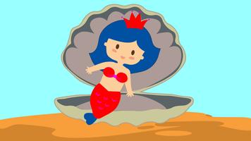 Poster Chloé, little mermaid.