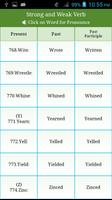 Verbs English Strong and Weak screenshot 1