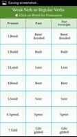 Verbs English Strong and Weak 截图 3