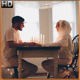 muslim couple cute images HD icône