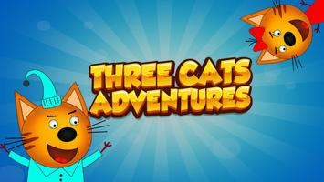 strong three adventures of cats Plakat