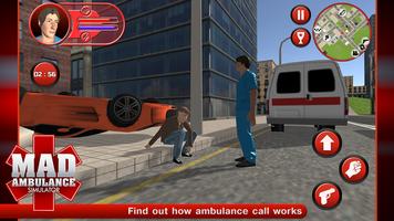 Mad Ambulance Simulator اسکرین شاٹ 2