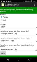 UoS SMS Analyser capture d'écran 1