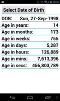 Age Calculator ภาพหน้าจอ 1