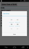 برنامه‌نما Age Calculator عکس از صفحه