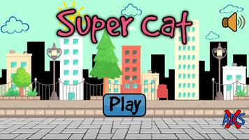 Super Cat vs City Enemies-best cat games Ekran Görüntüsü 1