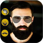 Man Mustache Hair Photo Editor biểu tượng