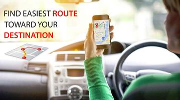 GPS Route Finder - Live Traffic, Maps Navigation poster