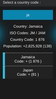 Country Phone Calling Codes ภาพหน้าจอ 1