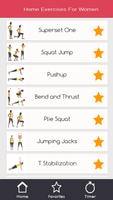 Home Workout Tracker For Women постер