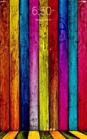 برنامه‌نما Colored wood 4K lock screen wallpaper عکس از صفحه