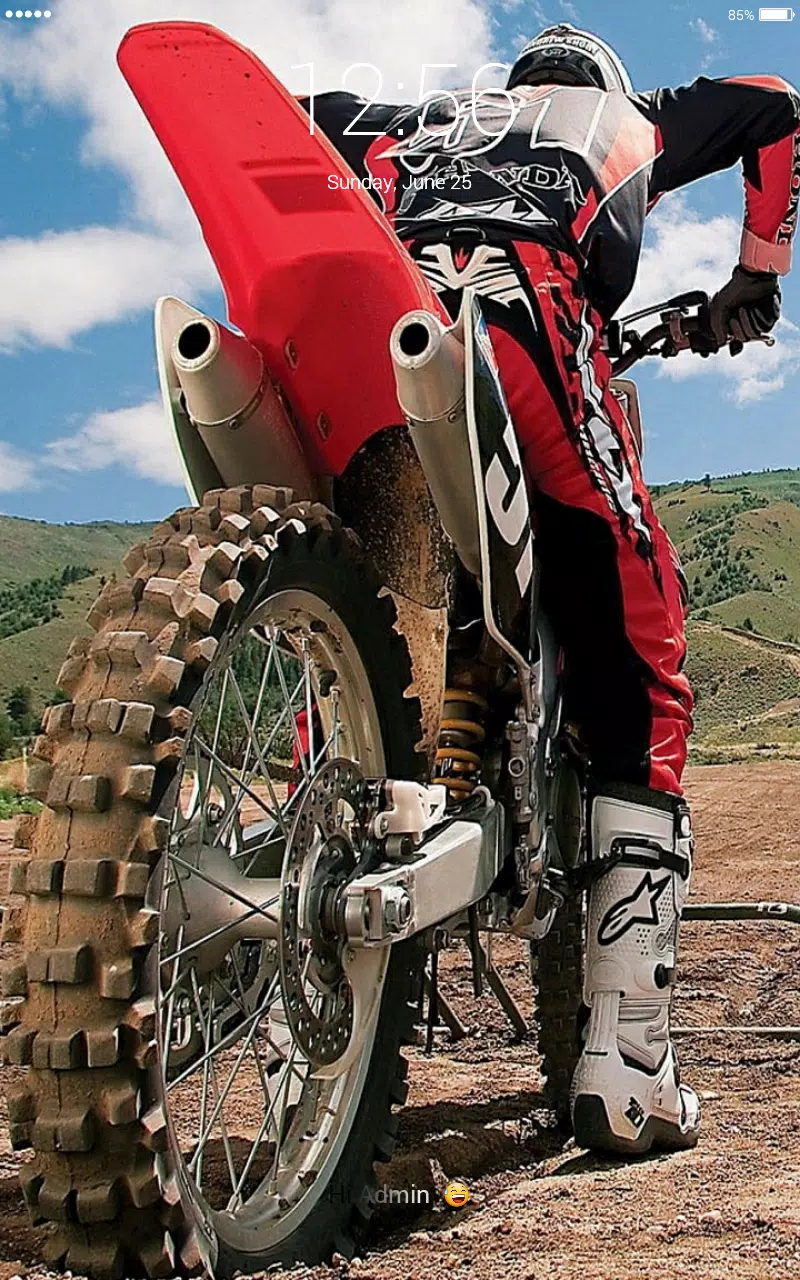 Motocross extreme ride 4K lock screen APK pour Android Télécharger
