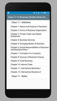 برنامه‌نما Class 11-12 Business Studies Notes Solutions عکس از صفحه