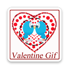 Valentine Love Gif ícone