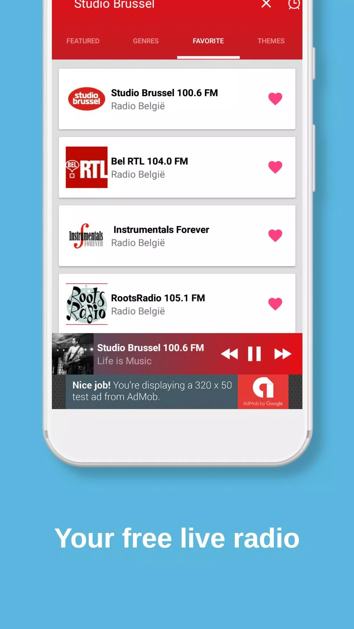 Radio Studio Brussel live België APK untuk Unduhan Android