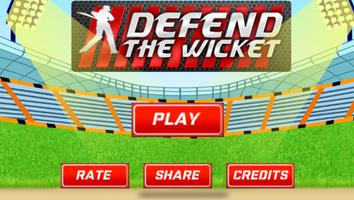 Poster Cricket - Defend the Wicket