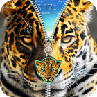 Cheetah Leopard Zipper icône