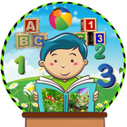 Kids Learning - ABC 123 Coloring book rhymes icône