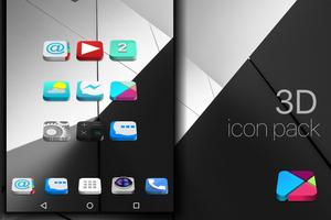 3D 3D - icon pack Theme HD-poster